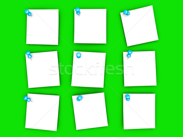 Pinned paper notes	 Stock photo © Spectral