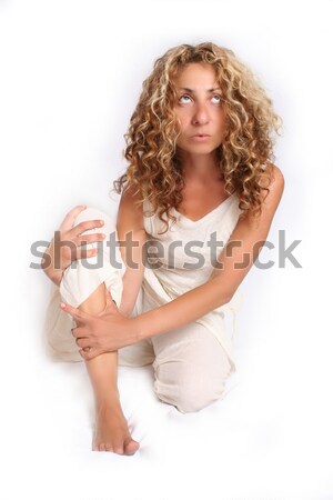 осторожный женщину цифровой фото глазах волос Сток-фото © Spectral