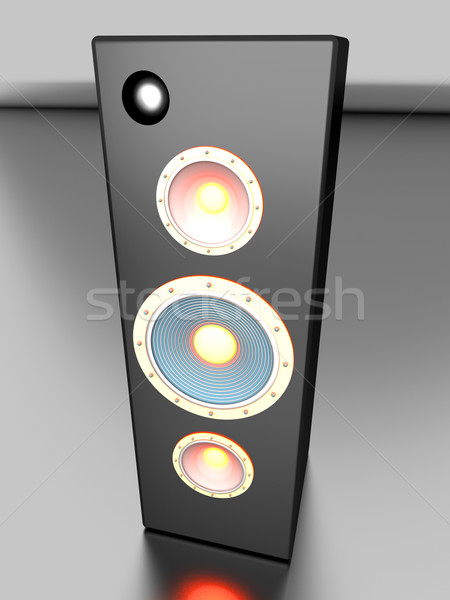оратора 3D оказанный иллюстрация музыку Сток-фото © Spectral