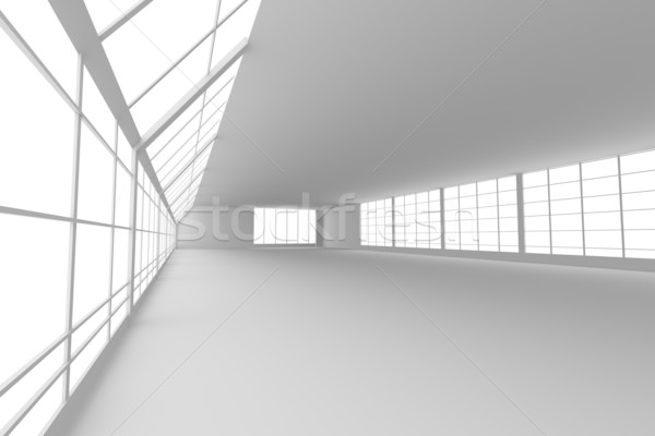 Flur Architektur 3D gerendert Illustration Gebäude Stock foto © Spectral
