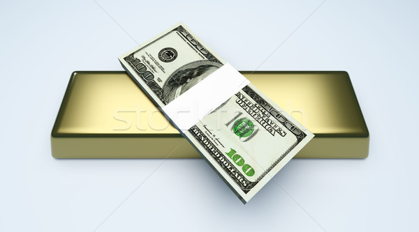 Cash Investments 3D gerendert Illustration Papier Stock foto © Spectral