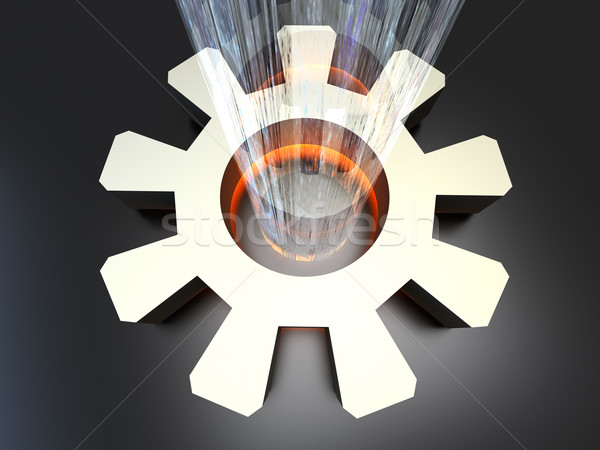 Potere configurazione 3D reso illustrazione business Foto d'archivio © Spectral