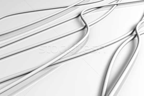 Kabels 3d illustration abstract technologie achtergrond netwerk Stockfoto © Spectral