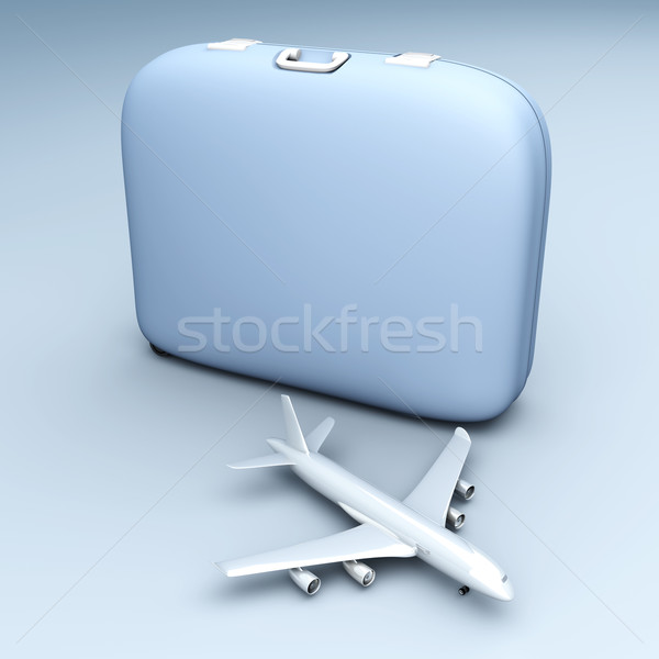 Viaggi aerei aria 3D reso illustrazione Foto d'archivio © Spectral