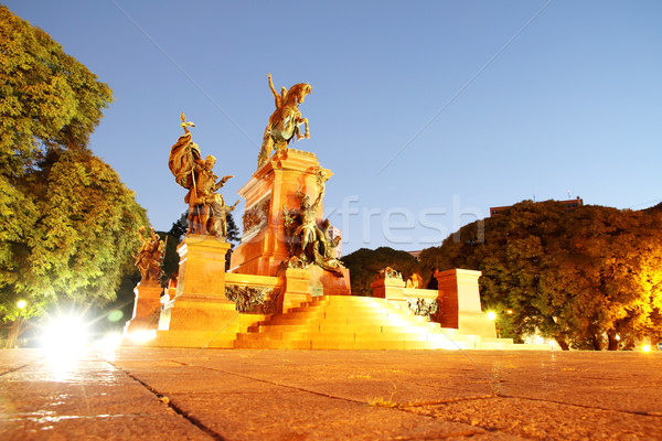 Night shot of San Martin, Buenos Aires Stock photo © Spectral