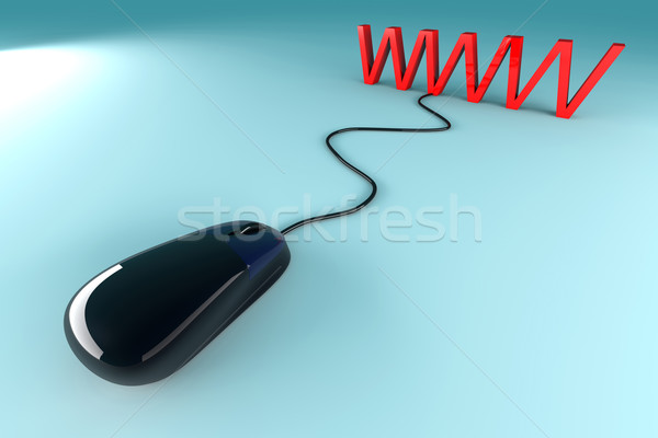 Www 3D rendu illustration connexion internet [[stock_photo]] © Spectral