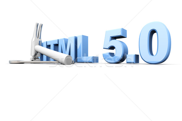 Html 50 araçları 3D render örnek Stok fotoğraf © Spectral