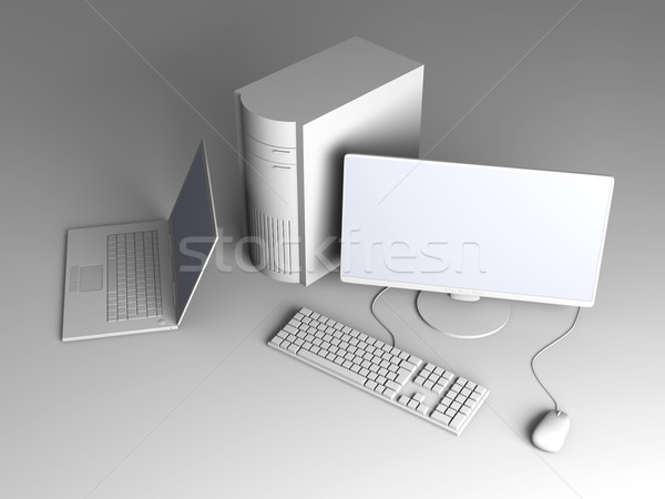 Laptop and Desktop PC		 Stock photo © Spectral