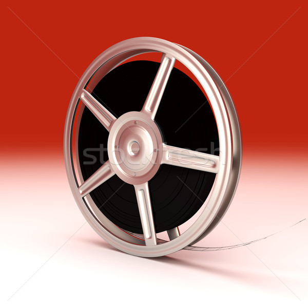 Rolo de filme 3D prestados ilustração filme quadro Foto stock © Spectral