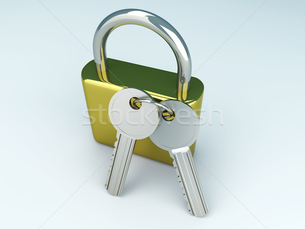 Padlock with Keys		 Stock photo © Spectral