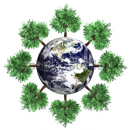 Zielone świat symbol środowiska ekologia drzew Zdjęcia stock © Spectral