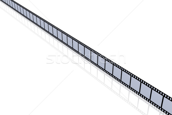 フィルムストリップ 3次元の図 孤立した 白 映画 フレーム ストックフォト © Spectral