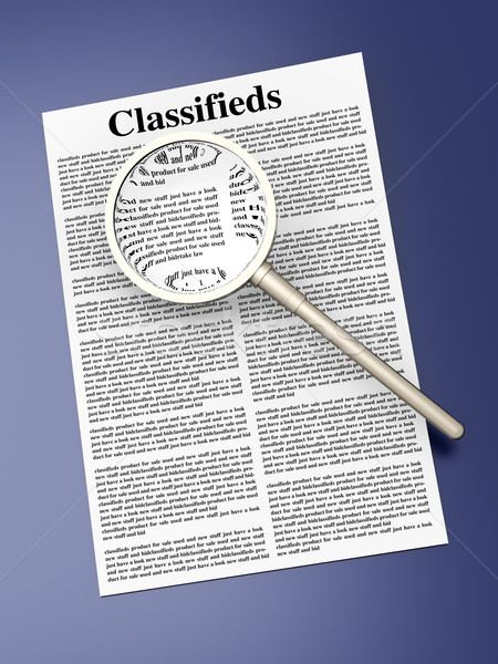 Searching the Classifieds Stock photo © Spectral