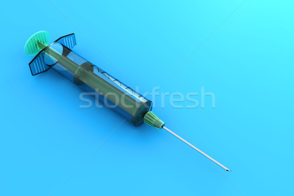 Seringue médicaux design 3D rendu [[stock_photo]] © Spectral