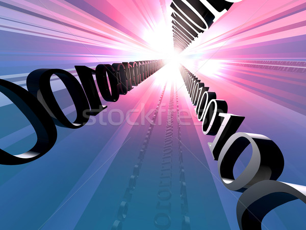 Gegevens snelweg digitale illustratie streaming vezel kanaal Stockfoto © Spectral
