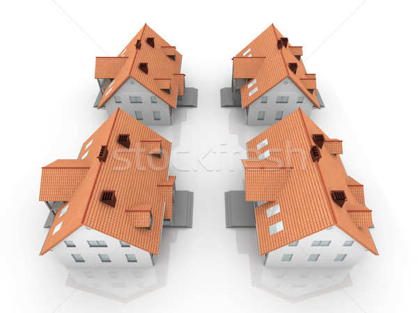 Four Houses	 Stock photo © Spectral