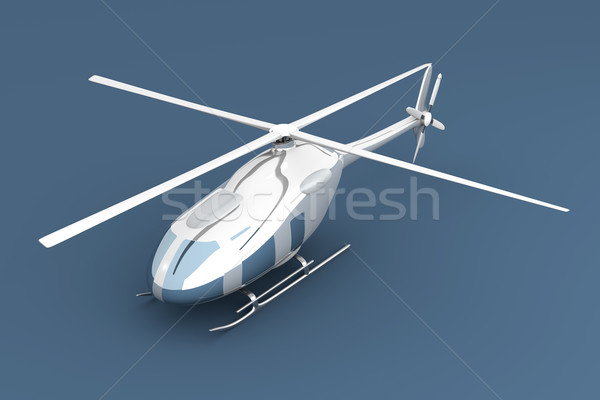 Helikopter általános 3D renderelt illusztráció égbolt Stock fotó © Spectral