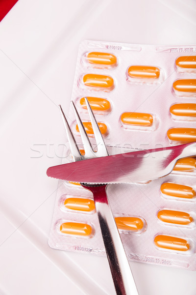Plate with medicine Stock photo © Spectral