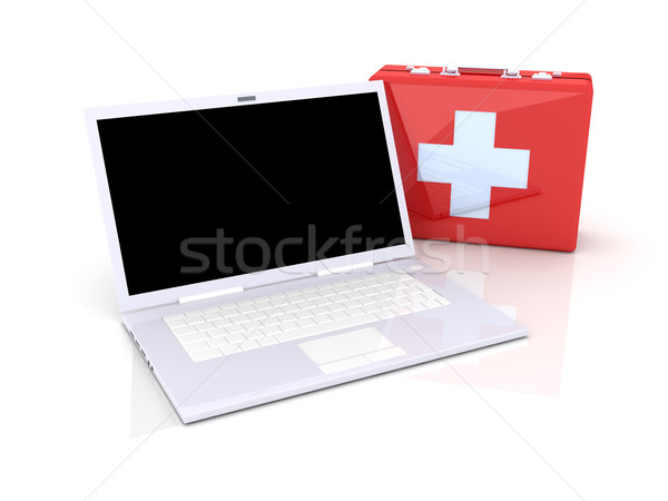 Laptop First aid Stock photo © Spectral
