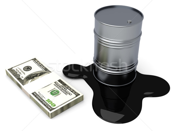 Dollar Gold Öl zwei Aktienmarkt 3D Stock foto © Spectral