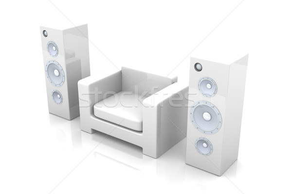 Müzik 3D render örnek dizayn Stok fotoğraf © Spectral