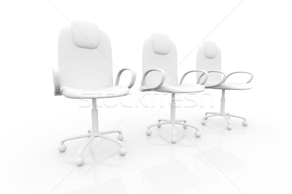 Sedia da ufficio 3D reso sedia società grafica Foto d'archivio © Spectral