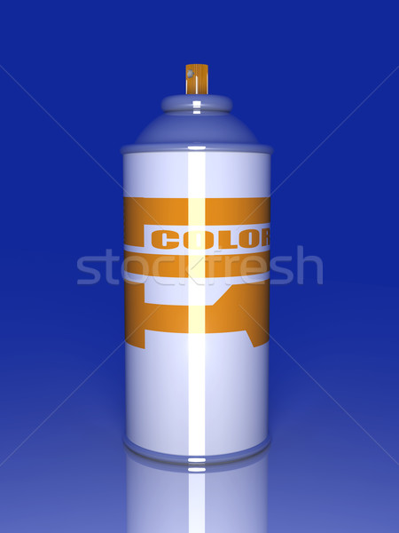 Cor aerossol lata 3D prestados ilustração Foto stock © Spectral