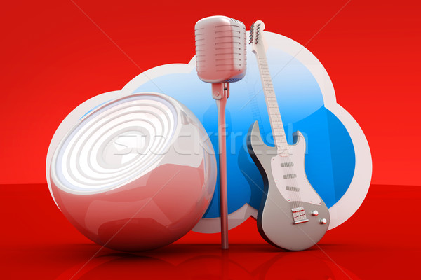 Music Cloud  Stock photo © Spectral