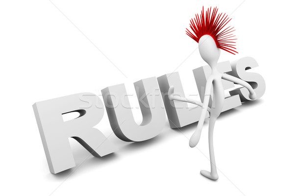 Punk breaking the Rules Stock photo © Spectral