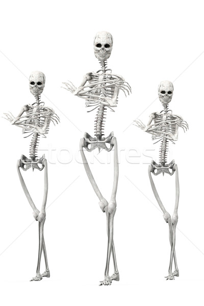 無聊 骨架 3D 呈現 插圖 男子 商業照片 © Spectral