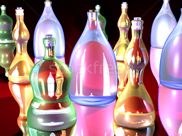 Gaudy Bottles 
 Stock photo © Spectral