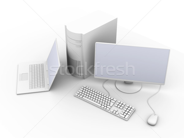 Laptop and Desktop PC Stock photo © Spectral