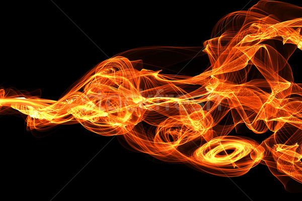 Láng digitálisan ki izolált fekete tűz Stock fotó © Spectral