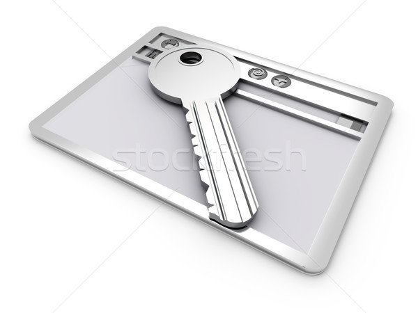 Proteger conexão navegador janela chave www Foto stock © Spectral