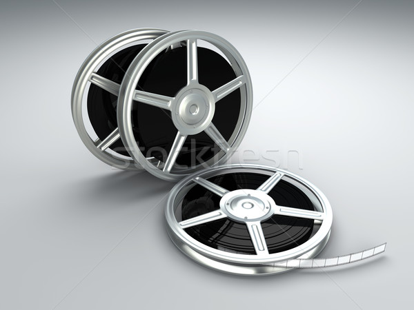 Film Paar 3D gerendert Illustration Rahmen Stock foto © Spectral