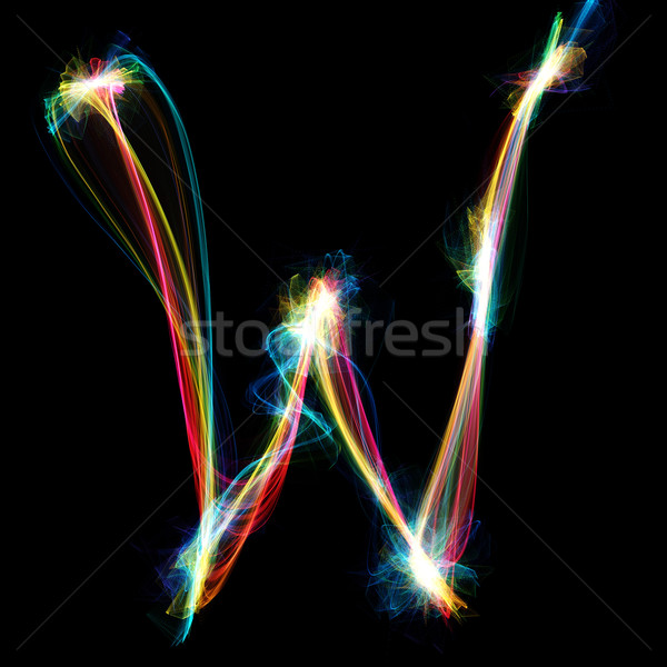 Plasma Letter - W	 Stock photo © Spectral