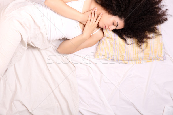 Letto giovani donna ragazza bellezza Foto d'archivio © Spectral