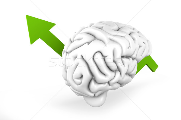 成長 インテリジェンス 3次元の図 孤立した 白 教育 ストックフォト © Spectral