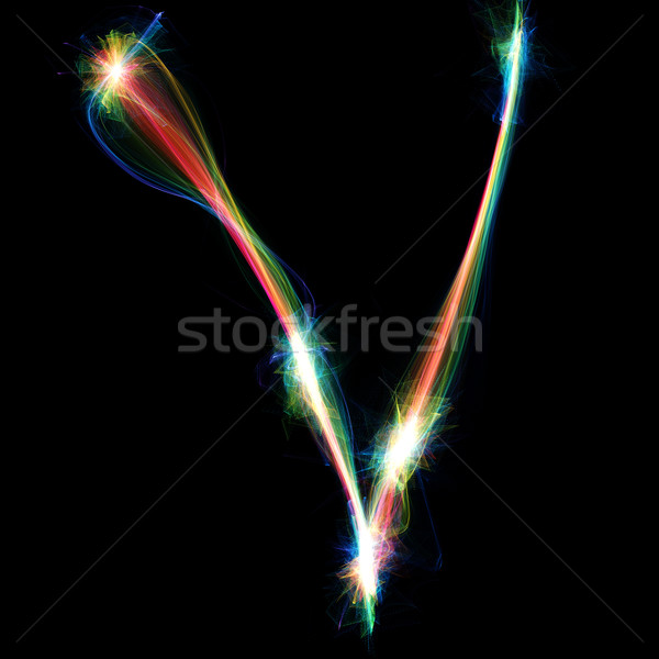 Stock photo: Plasma Letter - V	