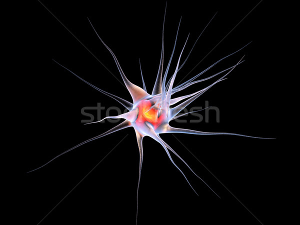 Cell illustrazione 3d rete cervello energia microscopio Foto d'archivio © Spectral