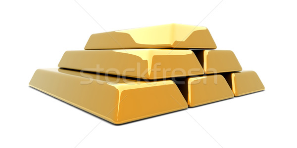 Gold Bar Pyramid Stock photo © Spectral