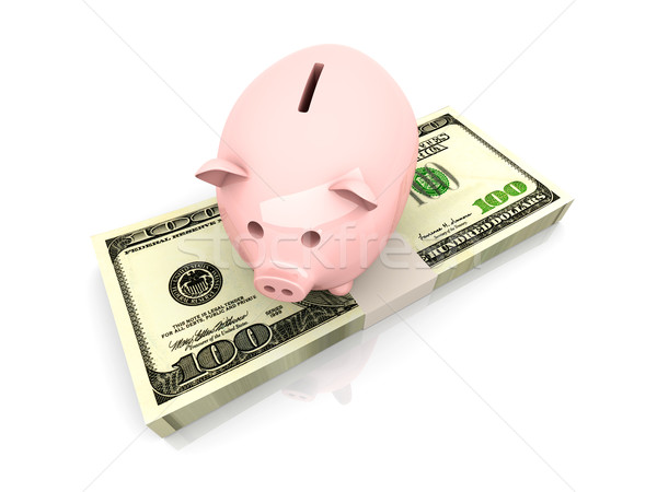Piggy bank saving Dollars Stock photo © Spectral