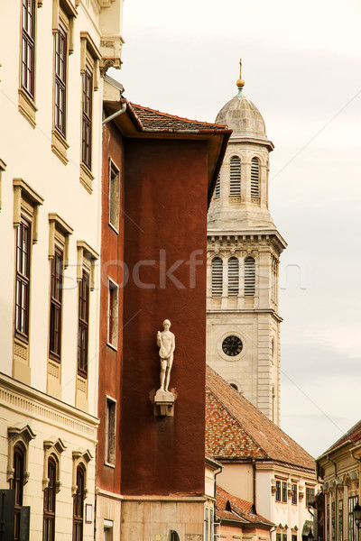 Arhitectura istorica Ungaria Europa constructii oraş perete Imagine de stoc © Spectral