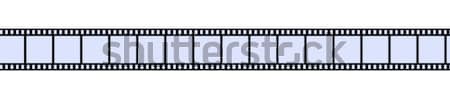 Filmstreifen 3D-Darstellung isoliert weiß Film Rahmen Stock foto © Spectral