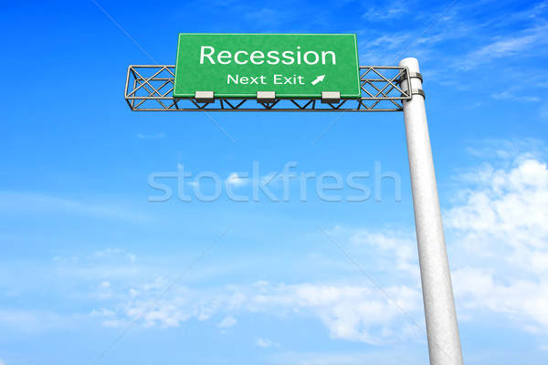 шоссе знак рецессия 3D оказанный иллюстрация следующий Сток-фото © Spectral