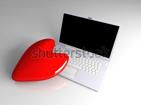 Laptops in Love Stock photo © Spectral