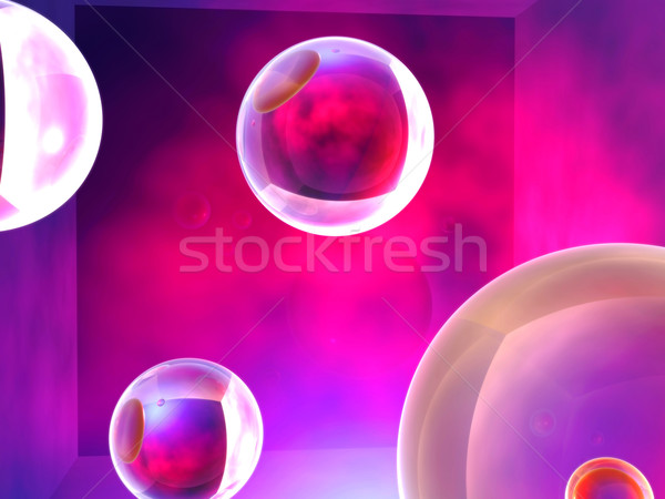 Bubbels abstract 3d render digitale schaduw bubble Stockfoto © Spectral