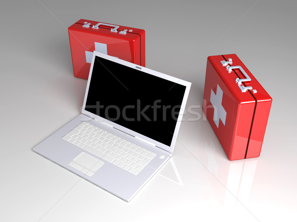 Laptop First aid Stock photo © Spectral