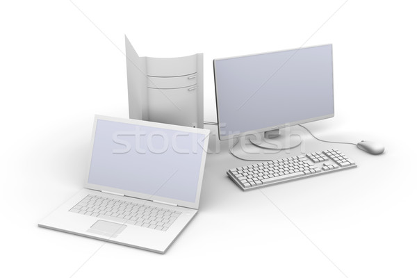 Laptop and Desktop PC	 Stock photo © Spectral