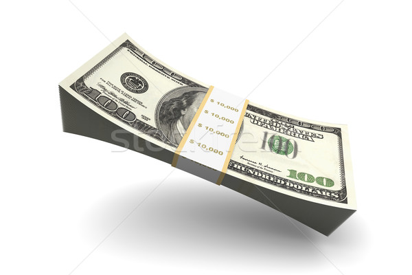 Dólar notas dólares 3D prestados ilustração Foto stock © Spectral
